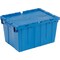 Global Industrial Blue Distribution Container With Hinged Lid 23-3/4x19-1/4x12-1/2 257813BL - alternate 1